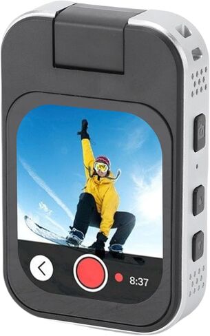 مشغل MP3 MP4 من ciciglow مع كاميرا حركة عالية الدقة، وكاميرا رياضية قابلة لإعادة الشحن بتقنية البلوتوث مع مشبك خلفي، وتسجيل حلقي، لركوب الدراجات في الهواء الطلق والسفر in Saudi Arabia