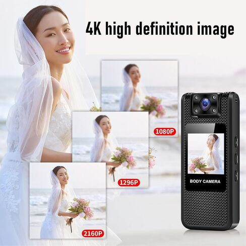 Yunseity Action Camera, 4K HD Portable 1.3in Screen 180 Degree Rotatable with Back Clamp, for Cycling Sport WiFi Transmit in Saudi Arabia