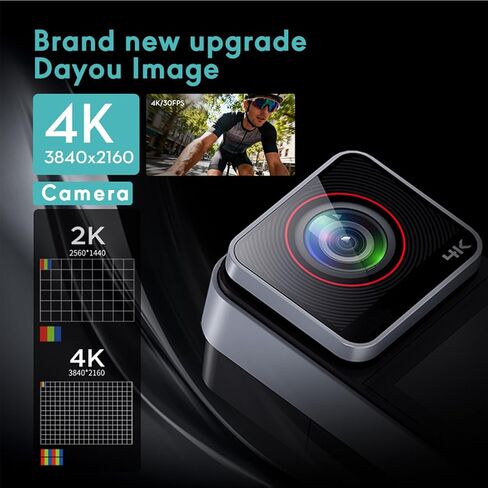 كاميرا الحركة PUSOKEI 4K، مقاومة للماء بطول 98 قدمًا مع 20 ميجابكسل وEIS، كاميرا إبهام يمكن ارتداؤها لمدونات الفيديو وركوب الدراجات والسباحة والرياضات الخارجية مع مجموعة أدوات تثبيت in Saudi Arabia