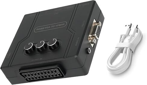 محول فيديو لوحدات التحكم بالألعاب من DAGIJIRD تحويل سريع RGBS VGA SCART إلى محول مكون YPBPR لـ N64 لـ PS1 لملحقات PS2 in Kuwait