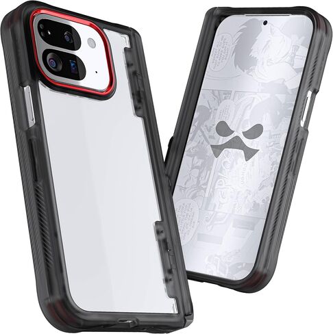 حافظة Ghostek Covert Clear Pixel 9 Pro Fold مع مسند مدمج وحماية مفصلة كاملة وغطاء هاتف واقٍ مقاوم للصدمات مصمم لعام 2024 Google Pixel 9 Pro Fold (8 بوصات) (دخان) in Kuwait