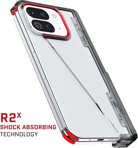 حافظة Ghostek Covert Clear Pixel 9 Pro Fold مع مسند مدمج وحماية مفصلة كاملة وغطاء هاتف واقٍ مقاوم للصدمات مصمم لعام 2024 Google Pixel 9 Pro Fold (8 بوصات) (دخان) in Kuwait