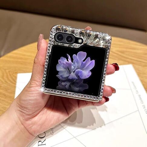 for Motorola Moto Razr 2025/2024 Phone Case, Cute Cartoon Mirror Diamond Glitter Crystal Rhinestone Women Girls Fashion Luxury Shiny Sparkle Crystal Phone Case for Moto Razr 60/50 5G in Saudi Arabia