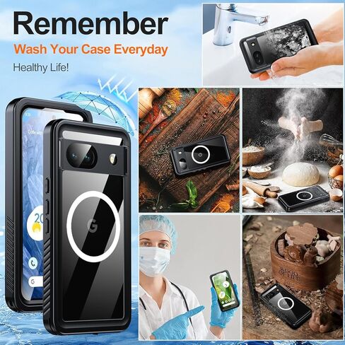 Oneagle for Google Pixel 10 Pro XL Case Waterproof [Fit for MagSafe],360° Full Body Rugged Pixel 10 Pro XL Case[IP68 Underwater][Built-in Screen Protector & Lens Protector][12FT MIL-Grade Shockproof] in Saudi Arabia
