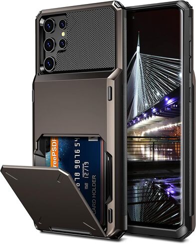 Vofolen for Samsung Galaxy S22 Ultra Case Wallet with Card Holder Purple in Kuwait