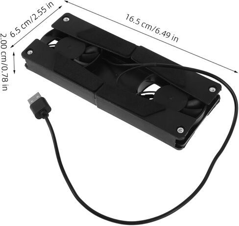 TEHAUX Laptop Cooling Stand with Skid Design Portable Fan Cooling Pad for and Gaming Laptops Comfortable Usage with Ventilation Area Durable and Reliable Laptop in Saudi Arabia