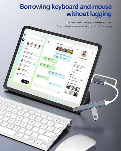 USB Hub USB C toMultiport محول Thunderbolt OTG 3.0 Splitter (4in1) كمبيوتر محمول من النوع C منفذ محول كابل موسع لأجهزة Apple Macbook PC محول متعدد الأجهزة ومحول قاعدة البيانات وقابس بيانات لهاتف iPhone 17 16 in Kuwait