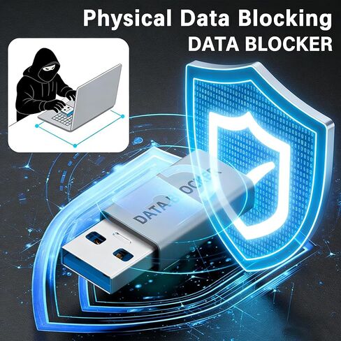 مانع بيانات USB C، ذكر USB A إلى أنثى من النوع C وUSB من النوع C إلى C مانع بيانات فقط للشحن، حماية ضد جاك العصير، رفض القرصنة يوفر شحنًا آمنًا in Kuwait