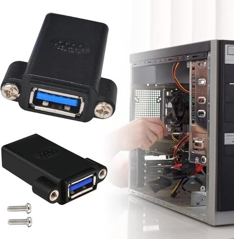 USB3.0 Female To Female Socket Panel Mount Adapter Connector Extension in Saudi Arabia