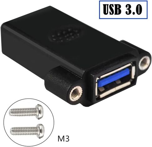 USB3.0 Female To Female Socket Panel Mount Adapter Connector Extension in Saudi Arabia