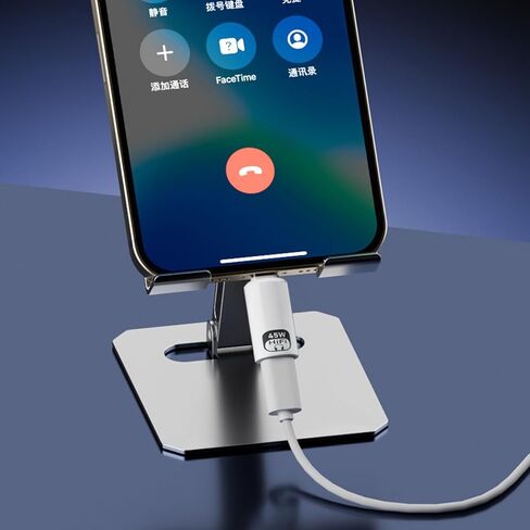 محول أنثى من النوع C ذكر إلى 8Pin موسع USB C للشحن السريع PD45w والاستماع والاتصال بنقل البيانات بسرعة 480 ميجابت في الثانية in Kuwait