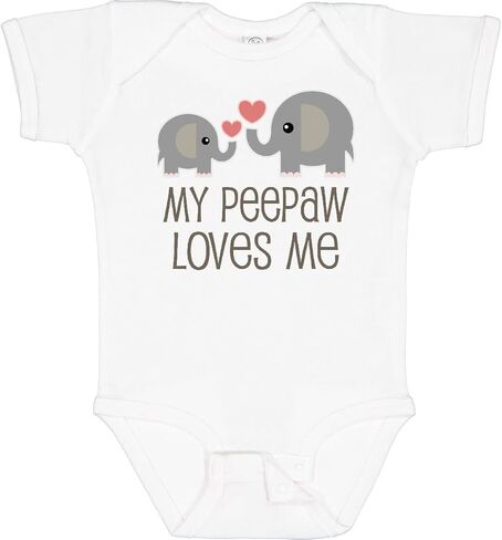 بدلة الأطفال Inktastic My Peepaw Loves Me Grandchild in Kuwait
