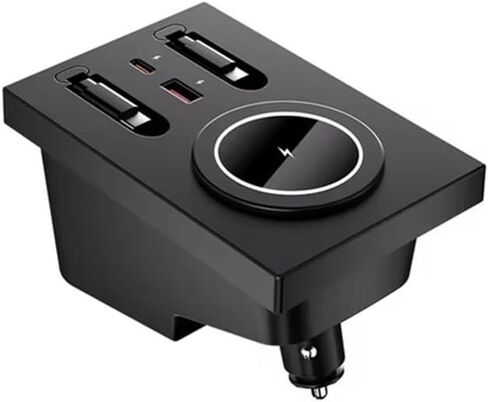 JOYSOY 135W Wireless Cell Phone Automobile Chargers for Volvo XC90 S90 V90 XC60 S60 Phone Charging Pad with Type C&Lightning Cable in Saudi Arabia