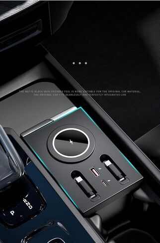 JOYSOY 135W Wireless Cell Phone Automobile Chargers for Volvo XC90 S90 V90 XC60 S60 Phone Charging Pad with Type C&Lightning Cable in Saudi Arabia