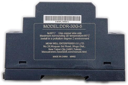 DDR-30G-5 30W 5V 6A DIN Rail Mount Power Supply - Industrial Power Supply, High Efficiency DC-DC Converter for Factory Automation, Process Control, Robotics in Saudi Arabia