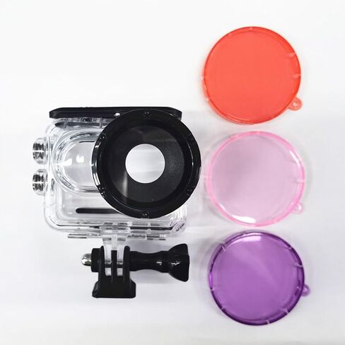 Dive Filter for Insta, Underwater Camera Dive Lens Filters, High Transparency Calibration Color Rendition Anti Scratches Case Lens Filter (Red) in Saudi Arabia