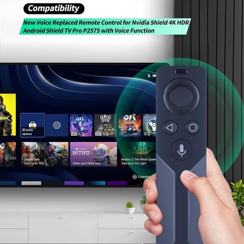 جهاز تحكم عن بعد بديل صوتي جديد لجهاز Nvidia Shield 4K HDR Android Shield TV Pro P2575 مع وظيفة الصوت in Kuwait