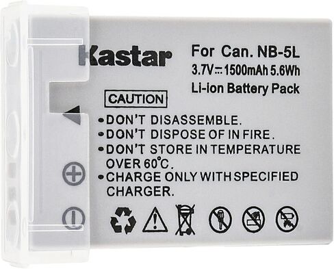 استبدال بطارية Kastar NB-5L لكاميرات Canon NB-5L NB5L، NB-5LH NB5LH، بطارية 1135B001، شاحن Canon CB-2LX CB-2LXE، كاميرا Canon Digital IXUS 860 هي الكاميرا in Kuwait