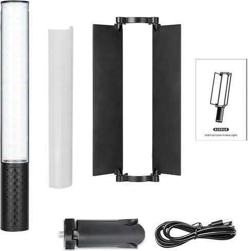 Yunseity RGB LED فيديو ضوء 20 وات، 192 خرزة LED عالية CRI95 مع شاشة LCD و20 مؤثر مشهد، لتصوير حفلات الزفاف الشخصية in Saudi Arabia