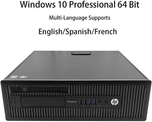 كمبيوتر مكتبي HP EliteDesk 800 G1 SFF، جهاز كمبيوتر مكتبي مجدد بتقنية WiFi i7، وأجهزة كمبيوتر مكتبية تعمل بنظام Windows 11، وذاكرة الوصول العشوائي 16 جيجا، ومحرك أقراص SSD سعة 256 جيجابايت + محرك أقراص ثابتة سعة 500 جيجابايت، وDVDRW، وDP، وHDMI، وBT، ولوح in Kuwait