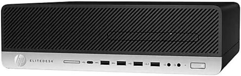 كمبيوتر مكتبي EliteDesk 800 G4 صغير الحجم SFF، الجيل الثامن من Intel Core i5-8500، ذاكرة DDR4 سعة 8 جيجابايت، محرك أقراص مزود بذاكرة مصنوعة من مكونات صلبة سعة 256 جيجابايت، نظام التشغيل Windows 10 Pro in Kuwait