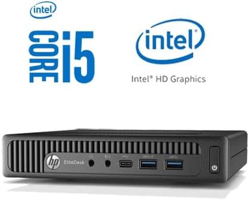 HP Mini PC Desktop ProDesk 600 G2 Win11، كمبيوتر صغير، معالج Intel Core i5-6th Gen، ذاكرة وصول عشوائي 16 جيجابايت، 256 جيجابايت SSD، RJ-45، نوع C، منفذ عرض، لوحة مفاتيح وماوس (متجدد) in Kuwait