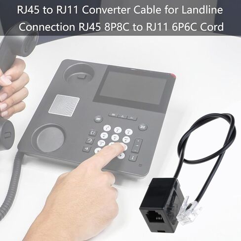 Networking RJ45 to RJ11 Converter Cable Internet to Telephone Adapter RJ45 to RJ11 Converter Adapter 35cm Networking to Phone Connectors in Saudi Arabia
