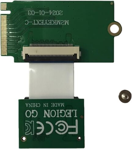 لـ Legion Go Handheld M.2 NVMe PCIe 3.0 2280 استبدال 2242 SSD محول توسيع بطاقة اللوحة كابل FPC، اللوحة الأم لسطح المكتب 2242 إلى 2280 SSD محول، PCIe 3.0 بطاقة ذاكرة عالية السعة قابلة للتوسيع in Kuwait