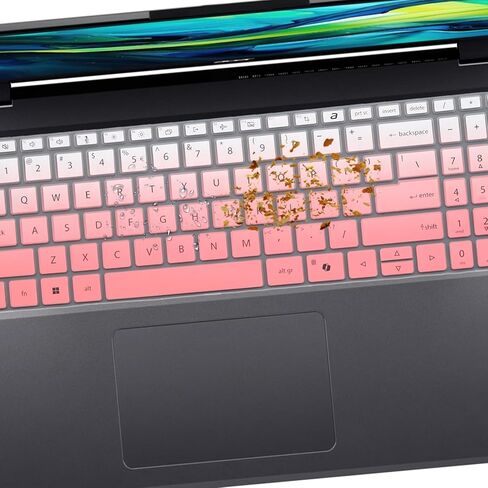 2 PCS Keyboard Cover for Aspire 15 A15-41M-R2CN/R8Y2&A15-51M-59QV/76AR&A15-61M-R8B0,Aspire Go 15 AG15-31P-C1KN/P5TG&AG15-32P-39R2&AG15-51P-79LC&AG15-71P-794K,Aspire 16 A16-51GM-71YF/16 AI A16-11M in Saudi Arabia