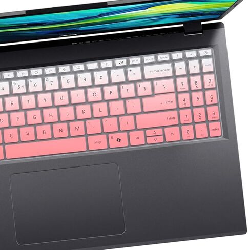 2 PCS Keyboard Cover for Aspire 15 A15-41M-R2CN/R8Y2&A15-51M-59QV/76AR&A15-61M-R8B0,Aspire Go 15 AG15-31P-C1KN/P5TG&AG15-32P-39R2&AG15-51P-79LC&AG15-71P-794K,Aspire 16 A16-51GM-71YF/16 AI A16-11M in Saudi Arabia