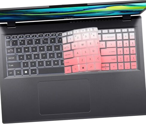 2 PCS Keyboard Cover for Aspire 15 A15-41M-R2CN/R8Y2&A15-51M-59QV/76AR&A15-61M-R8B0,Aspire Go 15 AG15-31P-C1KN/P5TG&AG15-32P-39R2&AG15-51P-79LC&AG15-71P-794K,Aspire 16 A16-51GM-71YF/16 AI A16-11M in Saudi Arabia