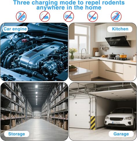 Rodent Repellent for Car Engines, Under Hood Mouse Rat Repellent Ultrasonic with LED Strobe Light, Car Mice Repellent Keep Mice Away from Car Engines in Saudi Arabia