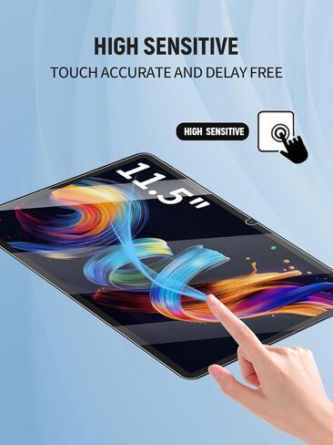 واقي شاشة مقاس 11.5 بوصة لجهاز TCL NXTPAPER 11 Plus Android Tablet (موديل 9469X)، طبقة من الزجاج المقوى بصلابة 9H مضادة للخدش ومضادة لبصمات الأصابع وشفافة عالية الوضوح، عبوتان in Saudi Arabia
