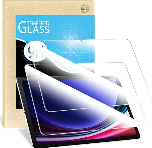 2 Pack Screen Protector for Samsung S10 Lite/S10 FE/S9/S9 FE/S8/S7, Tempered Glass Screen Protector for Samsung Tablet, 9H Hardness, Anti-Scratch, Bubble-Free Installation, HD Clear, Ultra-Thin, Anti-Fingerprint in Saudi Arabia