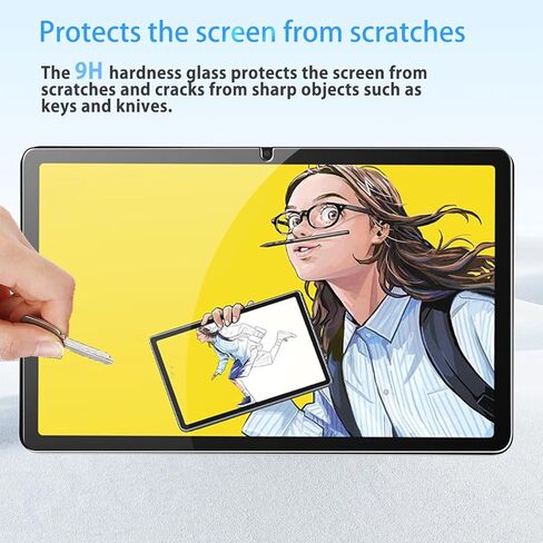 Screen Protector for Wacom MovinkPad 11, HD Tempered Glass,9h Hardness,Scratch,Anti-Fingerprin,Tempered Glass Film Guard for Wacom MovinkPad 11 Drawing Tablet 11.45inch[2 Pack] in Saudi Arabia