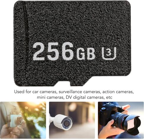 Memory Card High Speed Read Speed Up to 80MB Each S Write Speed Up to 30MB Each S Mini Memory Card U3 Memory Card for Car Action Cameras DV Digital Cameras (256GB) in Saudi Arabia