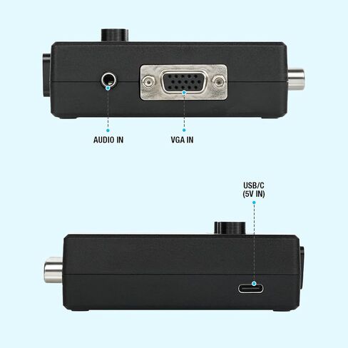 محول مكونات RGBS VGA Scart إلى Ypbpr، يدعم إشارة 480i، 480p، 576i، 576p، 720p، 1080i in Kuwait