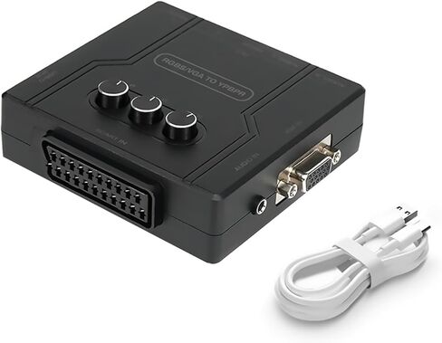 محول مكونات RGBS VGA Scart إلى Ypbpr، يدعم إشارة 480i، 480p، 576i، 576p، 720p، 1080i in Kuwait