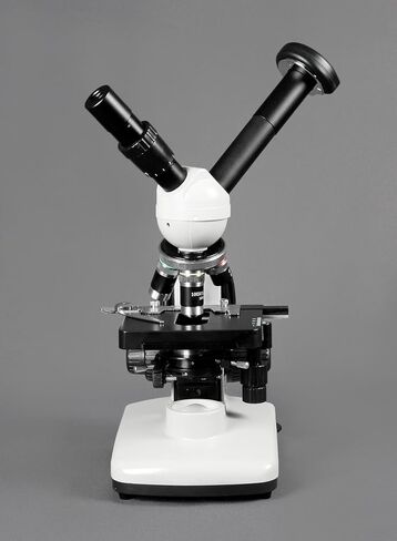 Vision Scientific VME0015-CXT-100-LD-DG1.3-E2 مجهر مركب مزدوج الرؤية، عدسات WF 10x و20x WF، تكبير 40x—2000x، إضاءة LED، مكثف NA Abbe 1.25، كاميرا عدسة رقمية بدقة 1.3 ميجابكسل in Saudi Arabia