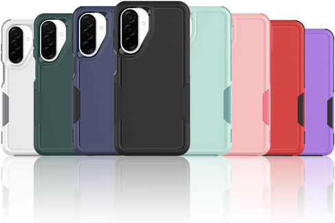 حافظة هاتف Galaxy A17 5G، [تم اختبار السقوط من الدرجة العسكرية] مع واقي شاشة، غطاء هاتف خلوي عالي التحمل بطبقة مزدوجة ومضاد للانزلاق ومقاوم للصدمات لهاتف Samsung A17 5G (أخضر داكن) in Kuwait