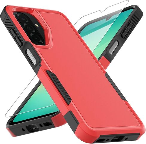 حافظة هاتف Galaxy A17 5G، [تم اختبار السقوط من الدرجة العسكرية] مع واقي شاشة، غطاء هاتف خلوي عالي التحمل بطبقة مزدوجة ومضاد للانزلاق ومقاوم للصدمات لهاتف Samsung A17 5G (أخضر داكن) in Kuwait