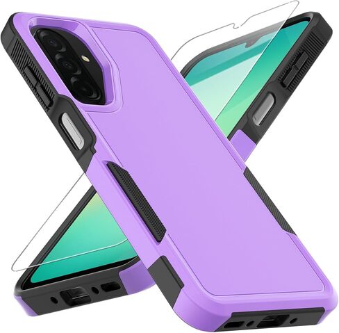 حافظة هاتف Galaxy A17 5G، [تم اختبار السقوط من الدرجة العسكرية] مع واقي شاشة، غطاء هاتف خلوي عالي التحمل بطبقة مزدوجة ومضاد للانزلاق ومقاوم للصدمات لهاتف Samsung A17 5G (أخضر داكن) in Kuwait