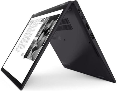 لاب توب لينوفو ثينك باد X13 يوجا بشاشة تعمل باللمس، انتل كور i5-10210U، 16 جيجا DDR4، 256 جيجا اس اس دي، لوحة مفاتيح بإضاءة خلفية، HDMI، شاشة عالية الدقة 13.3 بوصة، 2 في 1 كمبيوتر محمول ويندوز 11 برو (متجدد) in Kuwait
