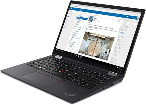 لاب توب لينوفو ثينك باد X13 يوجا بشاشة تعمل باللمس، انتل كور i5-10210U، 16 جيجا DDR4، 256 جيجا اس اس دي، لوحة مفاتيح بإضاءة خلفية، HDMI، شاشة عالية الدقة 13.3 بوصة، 2 في 1 كمبيوتر محمول ويندوز 11 برو (متجدد) in Kuwait