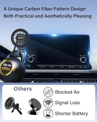 حامل هاتف Lexus RX350 RX350h RX450h+ RX500h TX350 TX500h TX550h+ 2023-2026 ملحقات السيارات حامل الهاتف المغناطيسي لـ MagSafe، حامل هاتف مغناطيسي (يناسب فقط 14 بوصة، غير مناسب 9.8 بوصة) in Kuwait