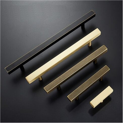 Cabinet Drawer Handle Square Cabinet Handles Furniture Drawer Handles Solid Brass Cabinet Door Handles Hardware Knob(C -1047-96) in Kuwait