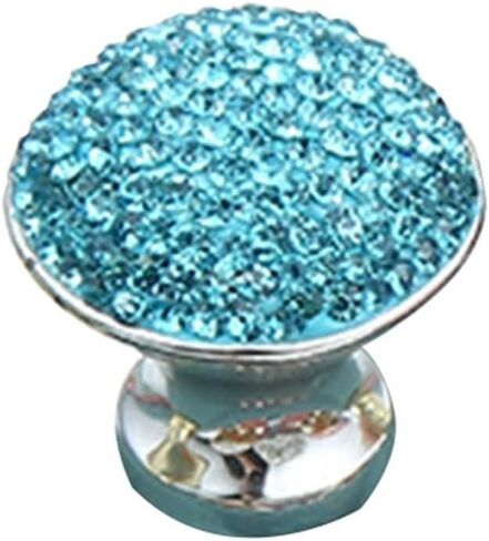 Cabinet Drawer Handle Crystal Handle Diamond Knob Modern Cabinet Drawer Wardrobe Door Knobs Furniture Hardware Shiny Crystal Ball Single Hole Handles(Gray) in Saudi Arabia