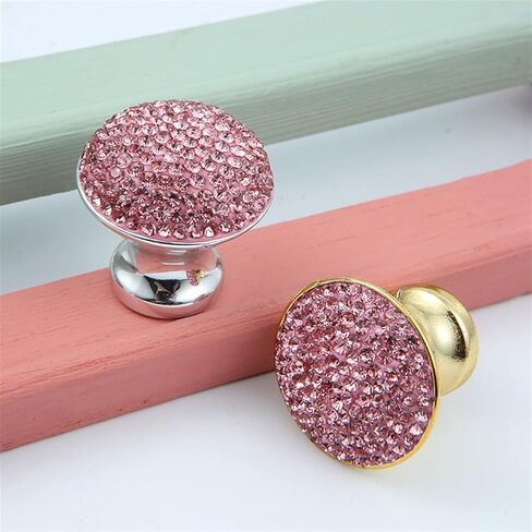 Cabinet Drawer Handle Crystal Handle Diamond Knob Modern Cabinet Drawer Wardrobe Door Knobs Furniture Hardware Shiny Crystal Ball Single Hole Handles(Gray) in Saudi Arabia