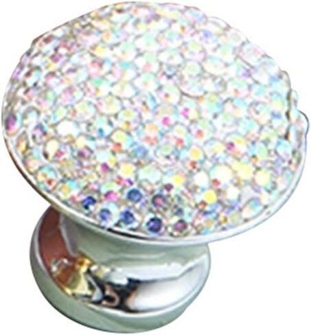 Cabinet Drawer Handle Crystal Handle Diamond Knob Modern Cabinet Drawer Wardrobe Door Knobs Furniture Hardware Shiny Crystal Ball Single Hole Handles(Gray) in Saudi Arabia