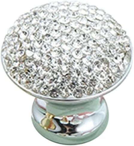 Cabinet Drawer Handle Crystal Handle Diamond Knob Modern Cabinet Drawer Wardrobe Door Knobs Furniture Hardware Shiny Crystal Ball Single Hole Handles(Gray) in Saudi Arabia